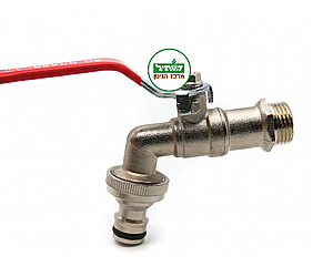 ברז גן מתכת 1/2" + חיבור מהיר SD ברז גן מתכת 1/2" + חיבור מהיר SD